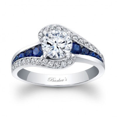 Blue Sapphire Engagement Ring